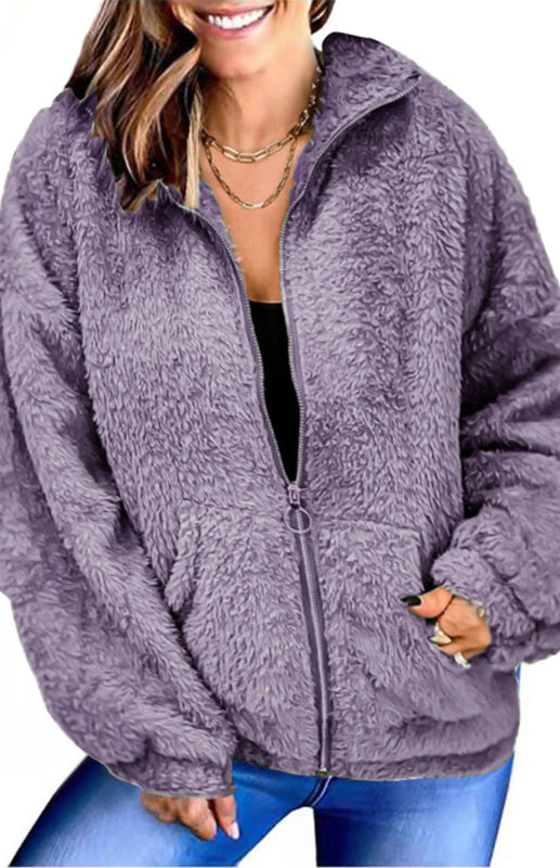 Women's Woolen Woolen Cardigan Coat