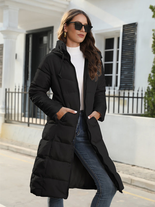 New winter mid-length slim cotton jacket warm down cotton jacket